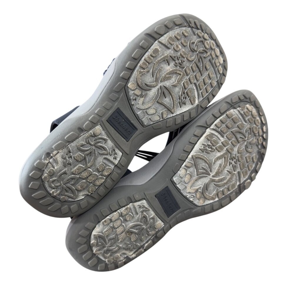 Skechers Womens Navy Strappy Sandals With Slingback Comfort Fit Size 7 - Picture 7 of 10